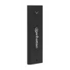 Caja para SSD M.2 NVMe Manhattan, conector hembra USB-C, 10 Gbit/s (USB 3.2 Gen2 alias USB 3.1), compatible con UASP, SuperSpeed+ USB, aluminio, negro, tres años de garantía