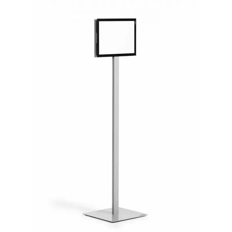 Expositor informativo Durable INFO STAND BASIC A4 metal plástico gris