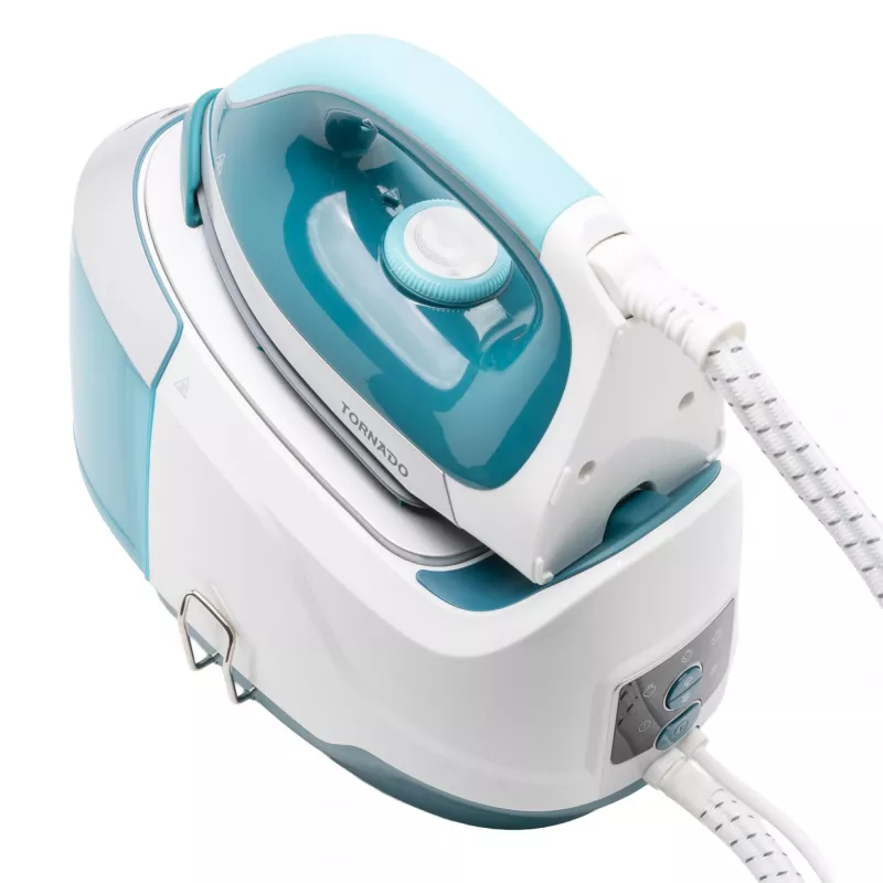 Tornado TSS-2400D plancha con generador de vapor, azul/blanco