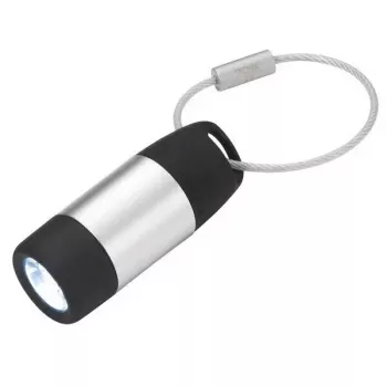Llavero linterna TROIKA ECO CHARGE negro gris LED USB