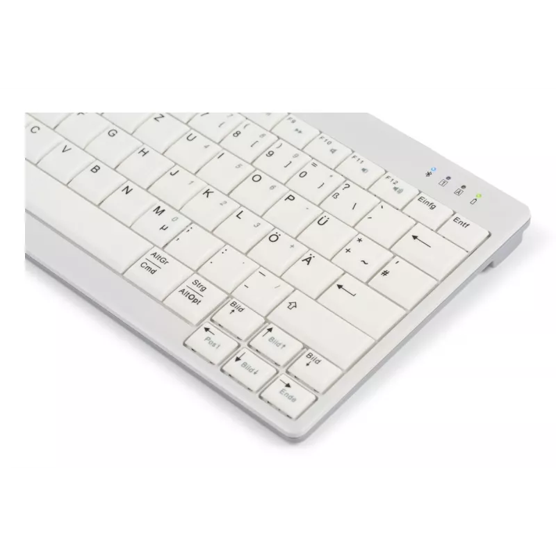BakkerElkhuizen UltraBoard 950 V2 Wireless UK Qwerty, Tenkeyless (80 - 87%), con cable e inalámbrico, USB + Bluetooth, interruptores de tijera, QWERTY, gris oscuro, gris claro
