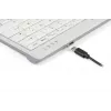 BakkerElkhuizen UltraBoard 950 V2 Wireless UK Qwerty, Tenkeyless (80 - 87%), con cable e inalámbrico, USB + Bluetooth, interruptores de tijera, QWERTY, gris oscuro, gris claro