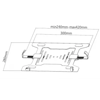 Soporte para portátil Equip para 10 pulgadas–15,6 pulgadas