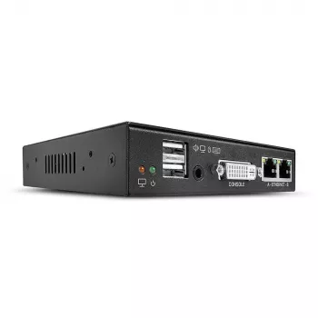 Lindy KVM over IP Access DVI-I, USB y PS/2, con cable, 1920 x 1200 píxeles, metal, CE, UKCA, FCC, CP65, DVI-I, 5 V