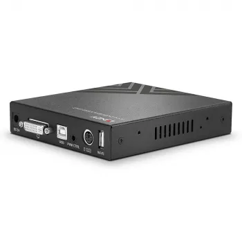 Lindy KVM over IP Access DVI-I, USB y PS/2, con cable, 1920 x 1200 píxeles, metal, CE, UKCA, FCC, CP65, DVI-I, 5 V