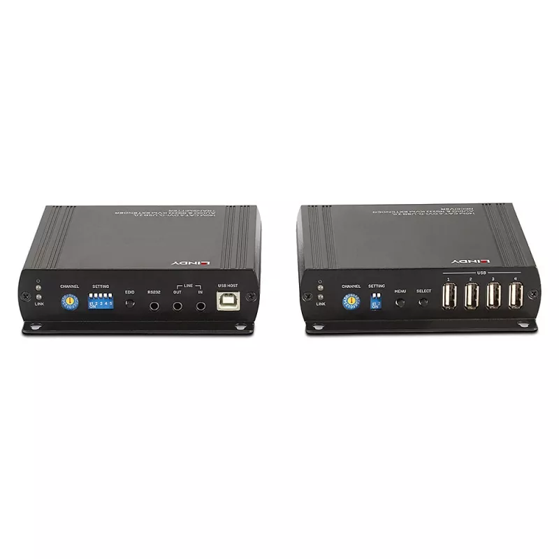 Lindy 140m Cat.6 DVI-D, USB, Audio y RS-232 Extensor KVM