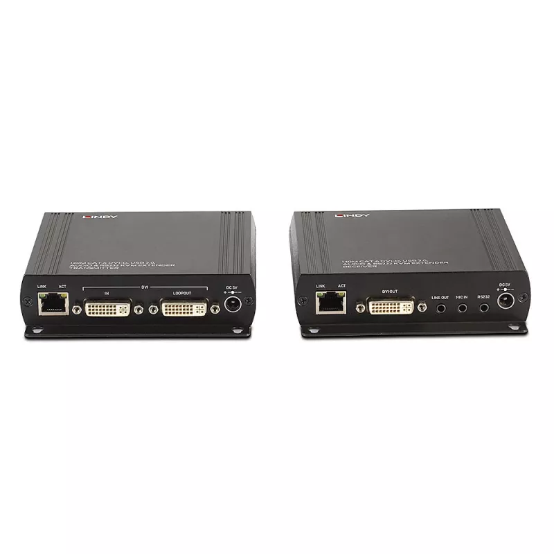 Lindy 140m Cat.6 DVI-D, USB, Audio y RS-232 Extensor KVM