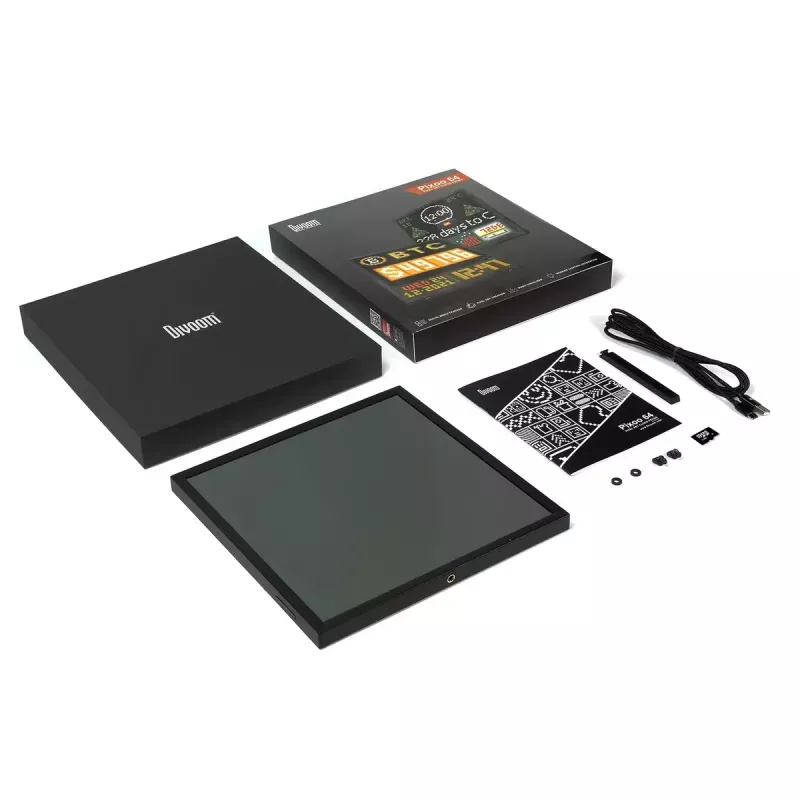 Marco de fotos digital Divoom Pixoo64 Negro Wi-Fi 64x64 RGB LED