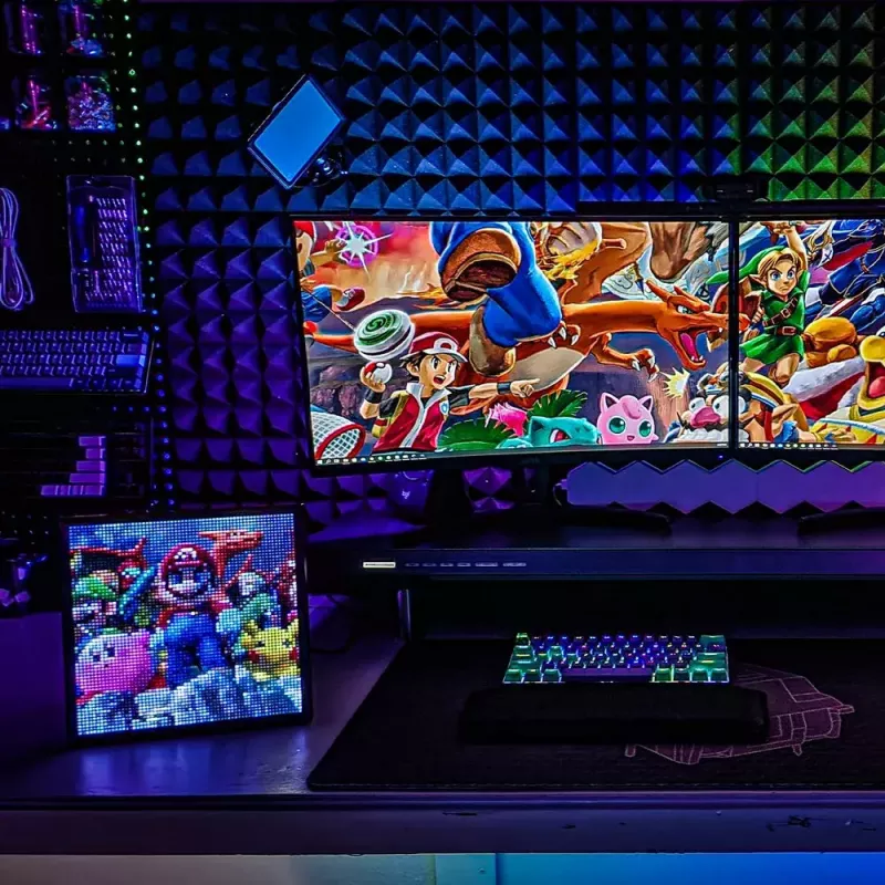 Marco de fotos digital Divoom Pixoo64 Negro Wi-Fi 64x64 RGB LED
