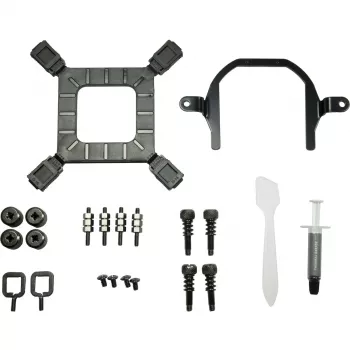 Refrigeración líquida todo en uno para CPU INTER-TECH Argus Iceman B-240 – Ventilador de 12 cm, rodamiento hidráulico, Negro