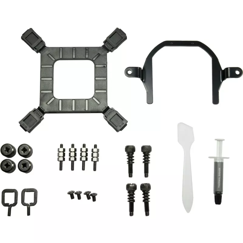 Refrigeración líquida todo en uno para CPU INTER-TECH Argus Iceman B-240 – Ventilador de 12 cm, rodamiento hidráulico, Negro