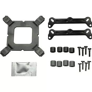 Disipador de aire INTER-TECH 4P90 Pro Bulk, ventilador de 92 mm, rodamiento hidráulico, 12 V, compatible con AM5/AM4/AMD y varios zócalos Intel, negro