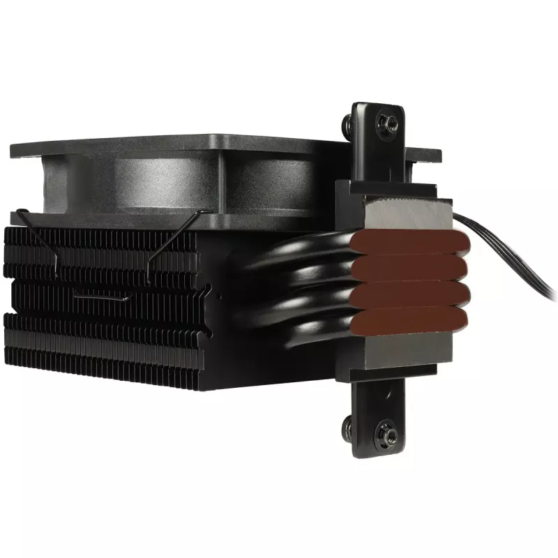 Disipador de aire INTER-TECH 4P90 Pro Bulk, ventilador de 92 mm, rodamiento hidráulico, 12 V, compatible con AM5/AM4/AMD y varios zócalos Intel, negro