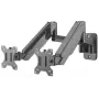 Soporte de pared doble Manhattan para TV y monitores (brazo de gas de movimiento completo), para pantallas de 17