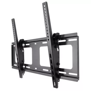 Soporte de pared Manhattan para TV y monitores (inclinable), para pantallas de 37 inch a 65 inch, compatibilidad VESA: todas entre 200x200 mm y 600x400 mm – comprueba las dimensiones de los cuatro orificios de montaje en la parte trasera de la pantalla para asegurar la compatibilidad, máx. 80 kg, Negro, soporte