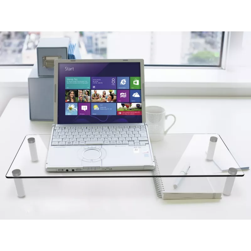 Soporte de escritorio de cristal para monitor Equip 650882