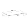Soporte de escritorio de cristal para monitor Equip 650882
