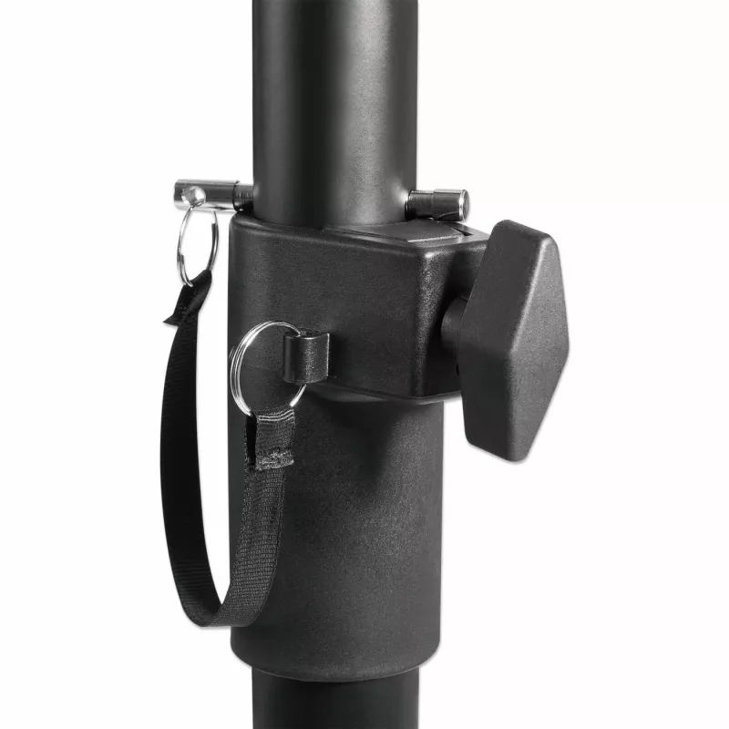 Soporte de suelo tipo trípode Manhattan para TV/monitor/proyector/portátil, para pantallas: de 13 inch a 32 inch, compatibilidad VESA: 75x75 y 100x100 mm – comprueba las dimensiones de los cuatro orificios de montaje en la parte trasera de la pantalla para asegurar la compatibilidad, máx. 15 kg, altura ajustable, Negro, soporte