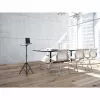Soporte de suelo tipo trípode Manhattan para TV/monitor/proyector/portátil, para pantallas: de 13 inch a 32 inch, compatibilidad VESA: 75x75 y 100x100 mm – comprueba las dimensiones de los cuatro orificios de montaje en la parte trasera de la pantalla para asegurar la compatibilidad, máx. 15 kg, altura ajustable, Negro, soporte