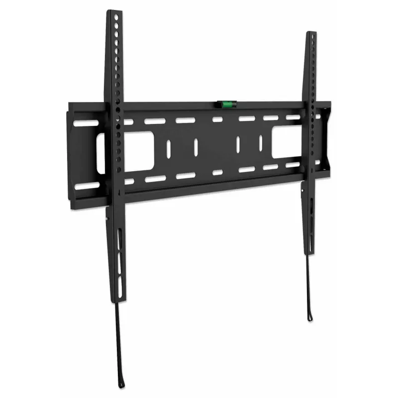 Soporte de pared Manhattan para TV y monitores (fijo), para pantallas de 37 inch a 65 inch, compatibilidad VESA: todas entre 200x200 mm y 600x400 mm – comprueba las dimensiones de los cuatro orificios de montaje en la parte trasera de la pantalla para asegurar la compatibilidad, máx. 50 kg, Negro, soporte