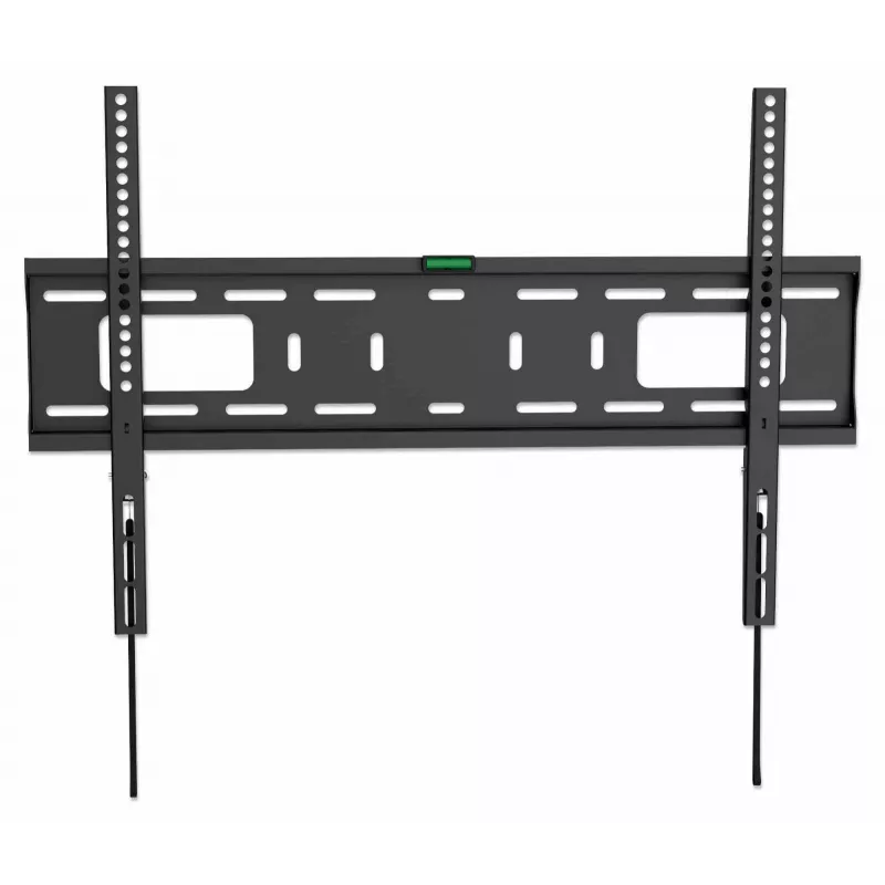 Soporte de pared Manhattan para TV y monitores (fijo), para pantallas de 37 inch a 65 inch, compatibilidad VESA: todas entre 200x200 mm y 600x400 mm – comprueba las dimensiones de los cuatro orificios de montaje en la parte trasera de la pantalla para asegurar la compatibilidad, máx. 50 kg, Negro, soporte