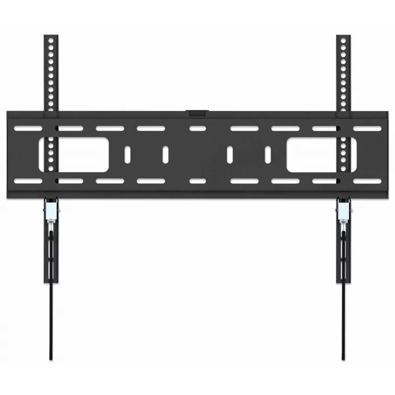 Soporte de pared Manhattan para TV y monitores (fijo), para pantallas de 37 inch a 65 inch, compatibilidad VESA: todas entre 200x200 mm y 600x400 mm – comprueba las dimensiones de los cuatro orificios de montaje en la parte trasera de la pantalla para asegurar la compatibilidad, máx. 50 kg, Negro, soporte