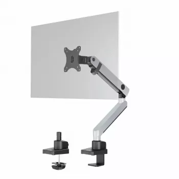 Durable SELECT PLUS soporte para monitor 509623 con brazo para 1 monitor, fijación a mesa, plateado