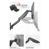 Soporte de pared para doble monitor Equip 17