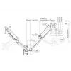 Soporte de pared para doble monitor Equip 17