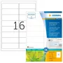 Etiquetas autoadhesivas para impresora HERMA 10730 Blanco 9,91x3,38 cm 1280 etiquetas