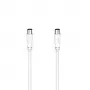 Cable coaxial Hama 00205050 15 m Blanco conector coaxial