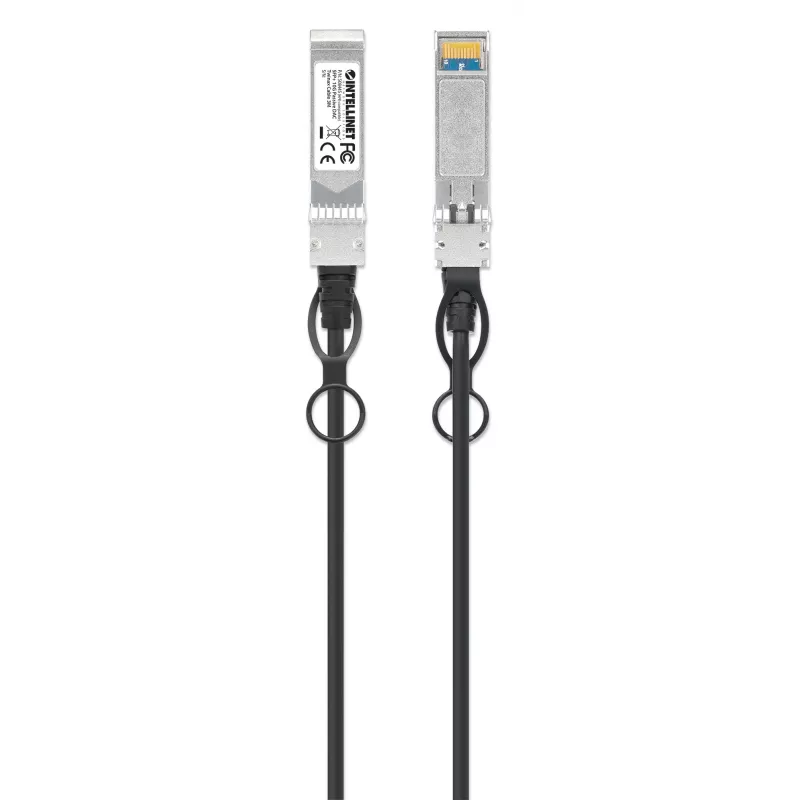 Cable twinax de cobre de conexión directa pasivo Intellinet 3m 10G SFP+ 30AWG compatible con HP J9283B / JD097C