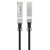 Cable twinax de cobre de conexión directa pasivo Intellinet 0,5 m 40G QSFP+ 30AWG MSA QSFP-H40G-CU50CM compatible