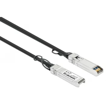 Cable twinax de cobre de conexión directa pasivo Intellinet 5m 10G SFP+ 24AWG compatible con HP JG081C/ 537963-B21