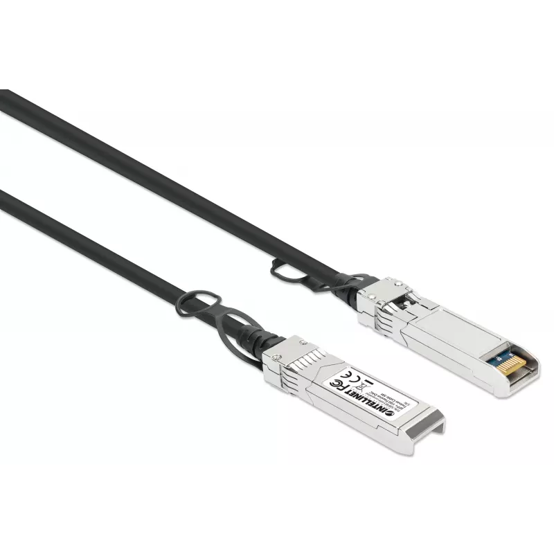 Intellinet 508483 cable twinax pasivo 10G SFP+ de conexión directa, 5 m, compatible con HPE, negro