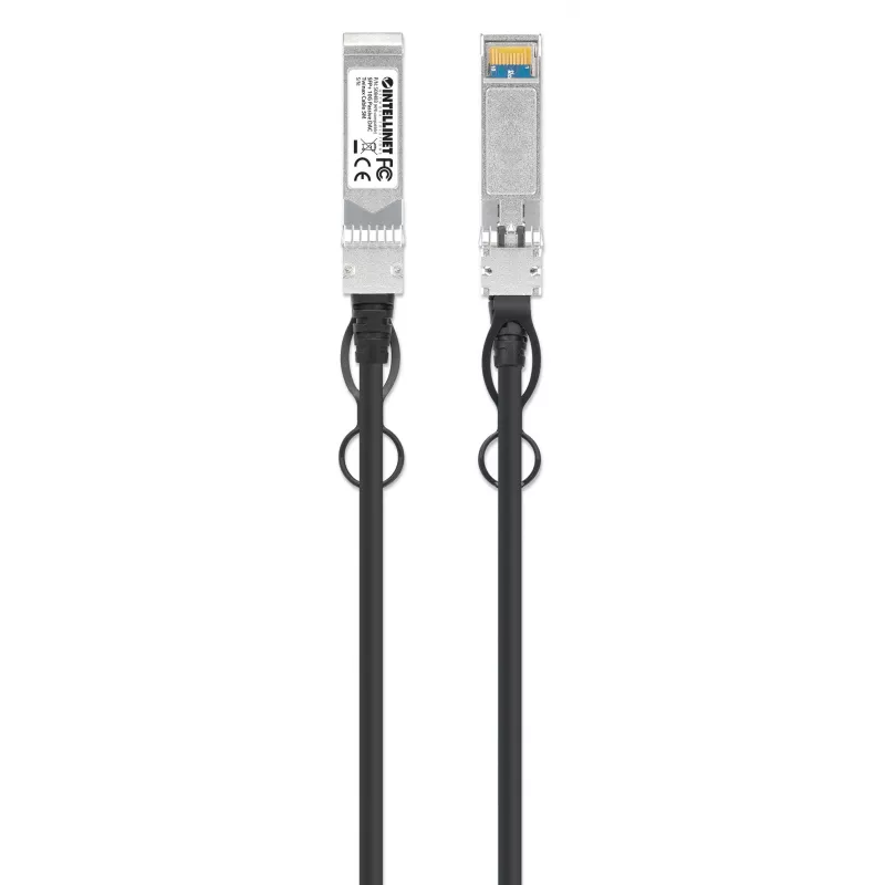 Intellinet 508483 cable twinax pasivo 10G SFP+ de conexión directa, 5 m, compatible con HPE, negro