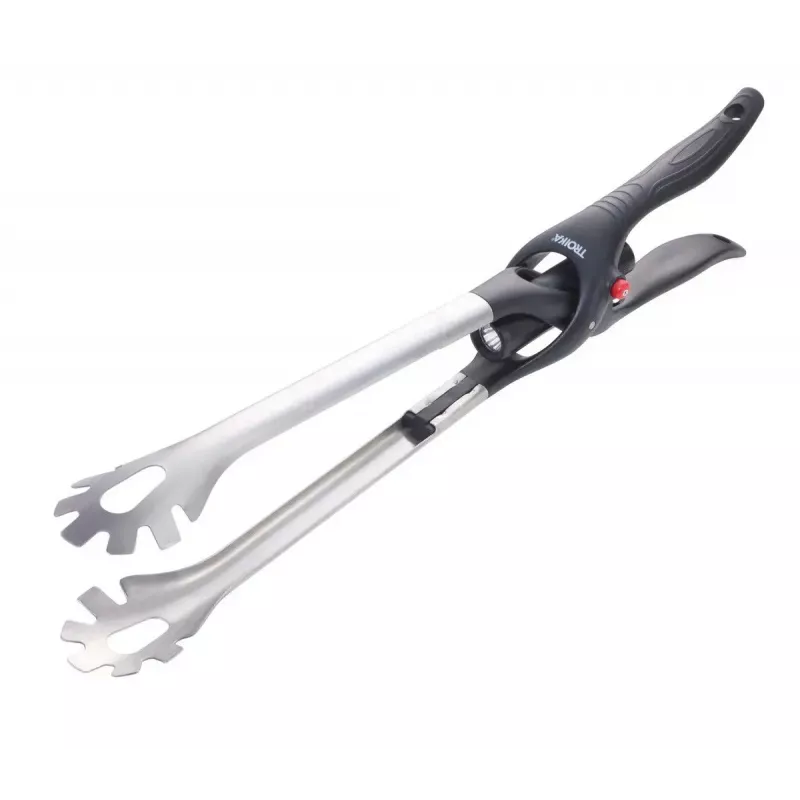 Pinza de cocina TROIKA BBQ01/ST 450 mm silicona acero inoxidable negro
