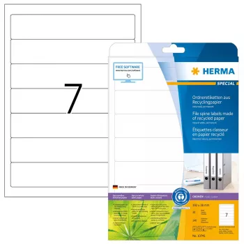 Etiqueta de impresora autoadhesiva HERMA 10745 blanca 19,2x3,8 cm 140 etiquetas