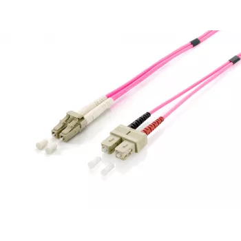 Cable de conexión de fibra óptica Equip LC/SC, OM4, 10m, 10 m, 2x LC, 2x SC