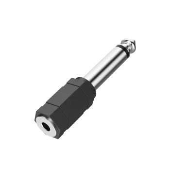 Hama adaptador de cable 3,5 mm a 6,3 mm negro plata 00205195