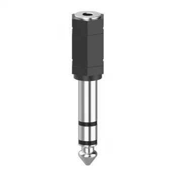 Adaptador de cable Hama 00205194 3,5 mm a 6,3 mm negro plata