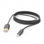 Hama 00201582 cable Lightning 3 m negro