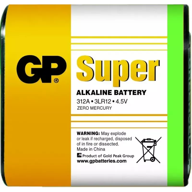 GP Batteries Super Alkaline pila desechable de 4.5V alcalina prismática
