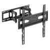 Manhattan soporte de pared para TV y monitores (Full Motion), para pantallas de 32 inch a 55 inch, compatibilidad VESA: todas entre 100x100mm y 400x400mm - comprueba las dimensiones de los cuatro orificios de montaje en la parte posterior de la pantalla para asegurarte de que encaja, máx. 40 kg, negro, soporte, garantía de por vida