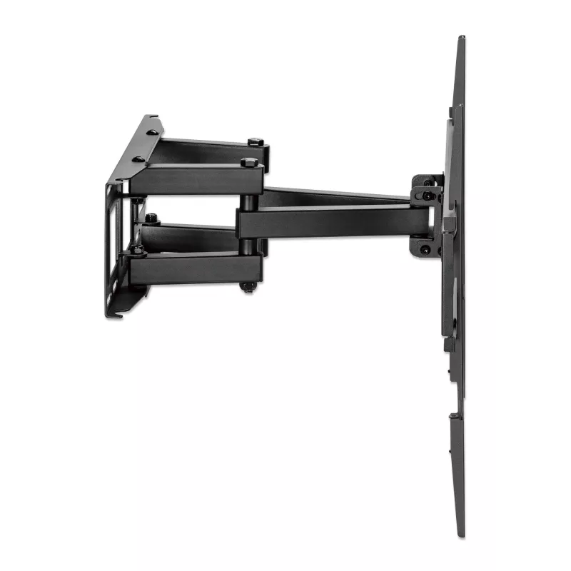Manhattan soporte de pared para TV y monitores (Full Motion), para pantallas de 32 inch a 55 inch, compatibilidad VESA: todas entre 100x100mm y 400x400mm - comprueba las dimensiones de los cuatro orificios de montaje en la parte posterior de la pantalla para asegurarte de que encaja, máx. 40 kg, negro, soporte, garantía de por vida