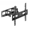 Manhattan soporte de pared para TV y monitores (Full Motion), para pantallas de 32 inch a 55 inch, compatibilidad VESA: todas entre 100x100mm y 400x400mm - comprueba las dimensiones de los cuatro orificios de montaje en la parte posterior de la pantalla para asegurarte de que encaja, máx. 40 kg, negro, soporte, garantía de por vida