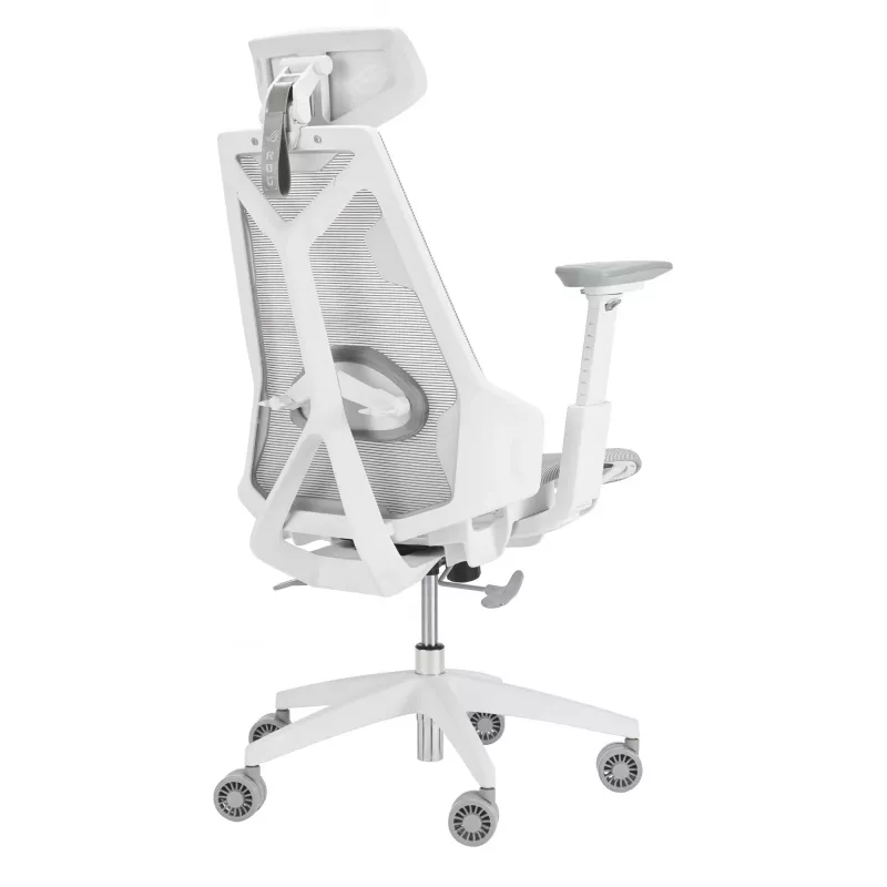 ASUS ROG Destrier Ergo Core silla gaming, malla/nailon, máx. 136 kg, 720 x 840 x 1290-1375 mm, blanca