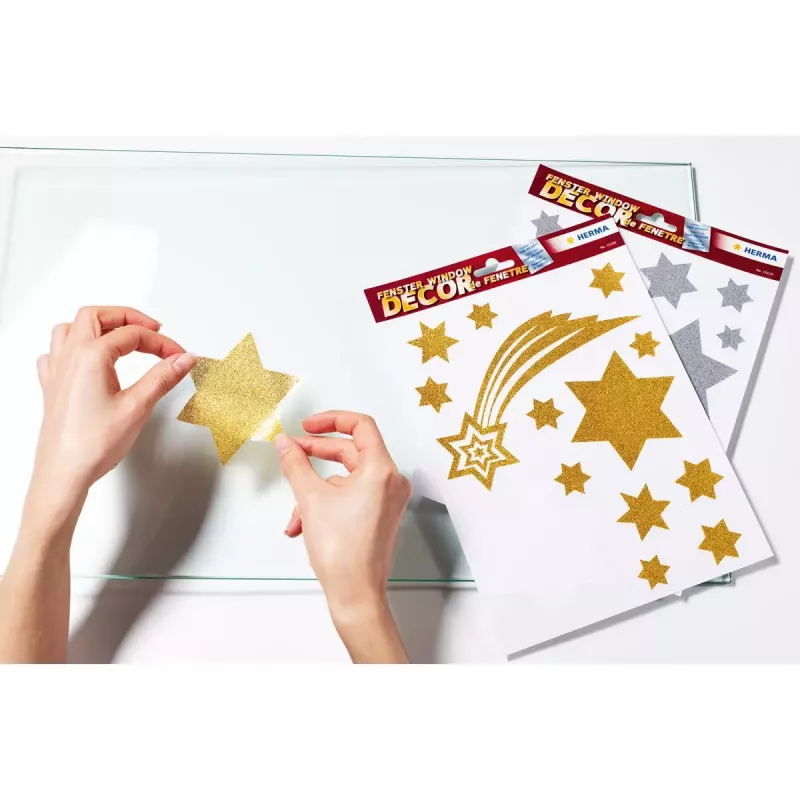 Pegatina decorativa HERMA 15109 oro reposicionable 14 uds.