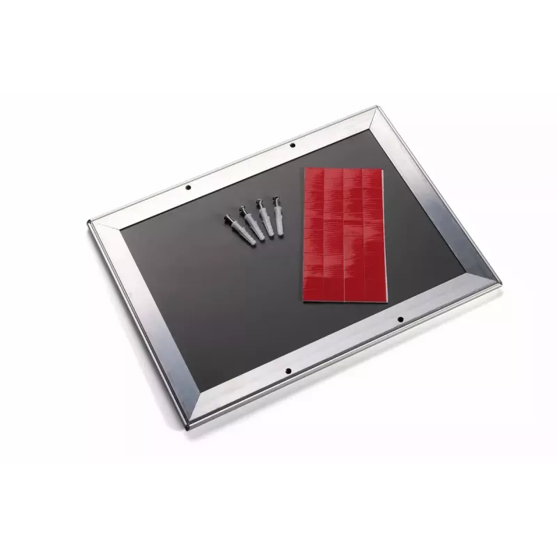 Soporte de pared Durable 479723 278x402 mm rectangular plata aluminio