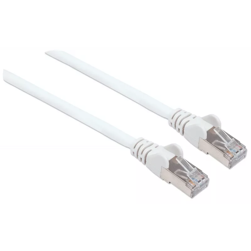 Intellinet cable de red patch, Cat6, 20 m, blanco, cobre, S/FTP, LSOH/LSZH, PVC, RJ45, contactos dorados, snagless, funda antipellizcos, garantía de por vida